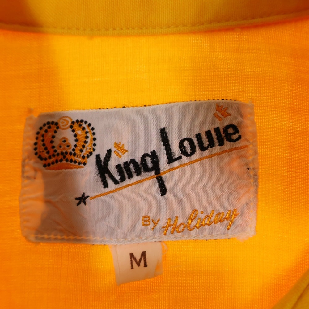 VINTAGE(ヴィンテージ) 60S VINTAGE KING LOUIE HARGER ヴィンテージ キングルルイ ハーガー 襟刺繍 半袖 ボウリングシャツ イエロー