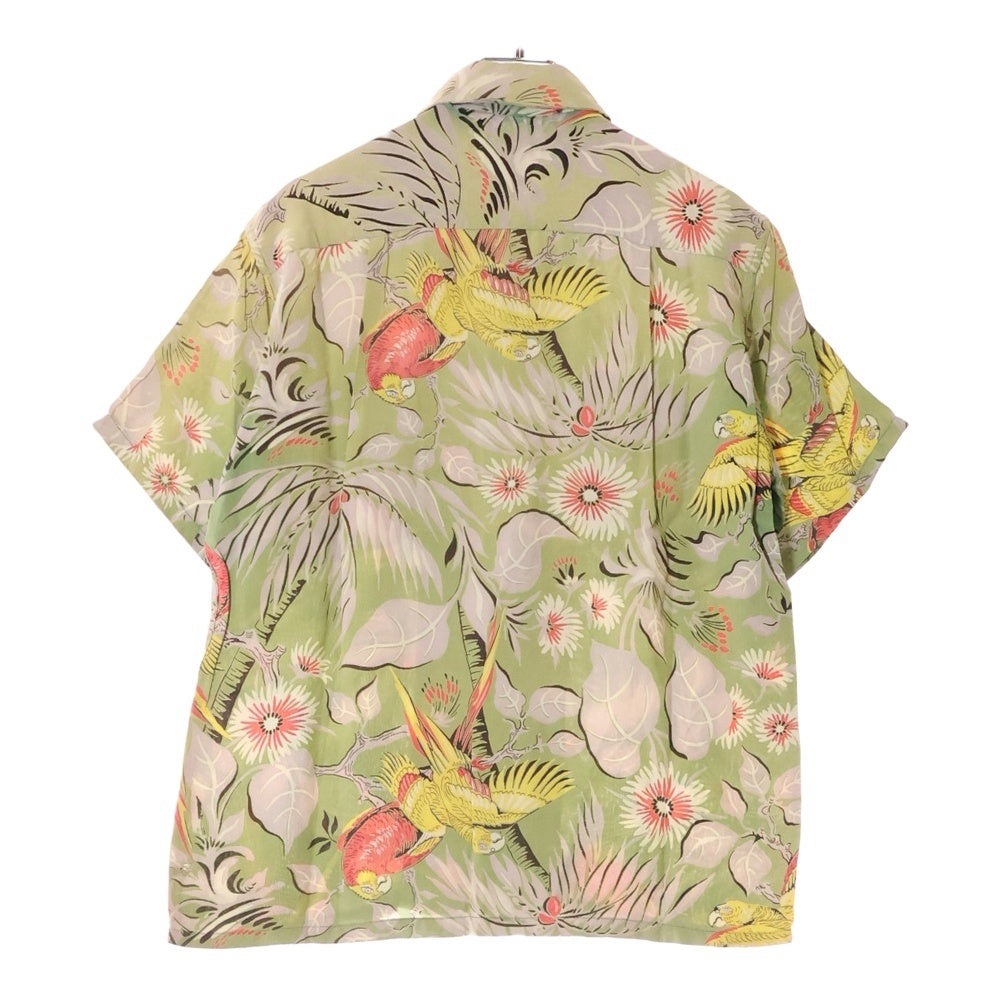 VINTAGE(ヴィンテージ) 50S VINTAGE ASHFIELD DUKE OF HOLLYWOOD ヴィンテージ アッシュフィールド デュークオブハリウッド 総柄レーヨン ハワイアン アロハ 半袖シャツ グリーン