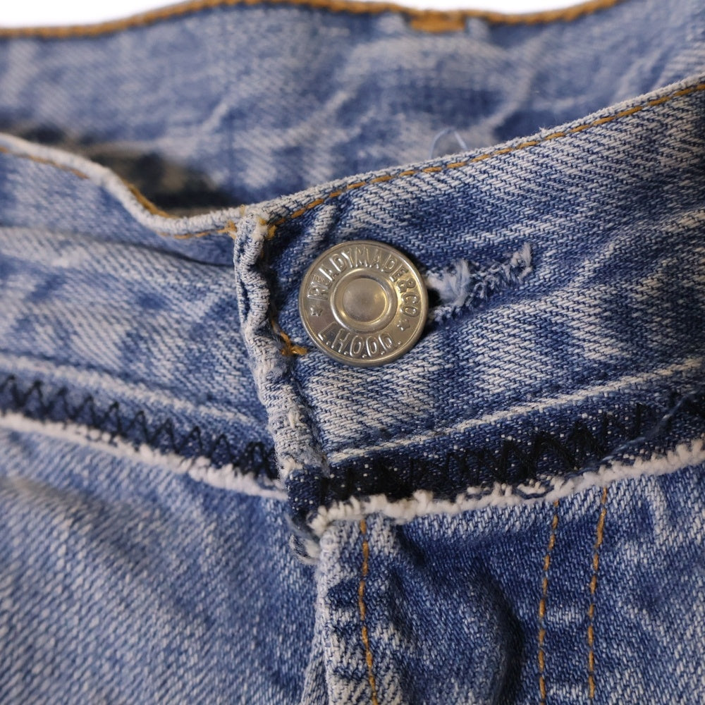 READY MADE(レディメイド) 24SS WIDE FLARE DENIM PANTS 再構築 ワイドフレア デニムパンツ インディゴ RE-CO-BL-00-00-251