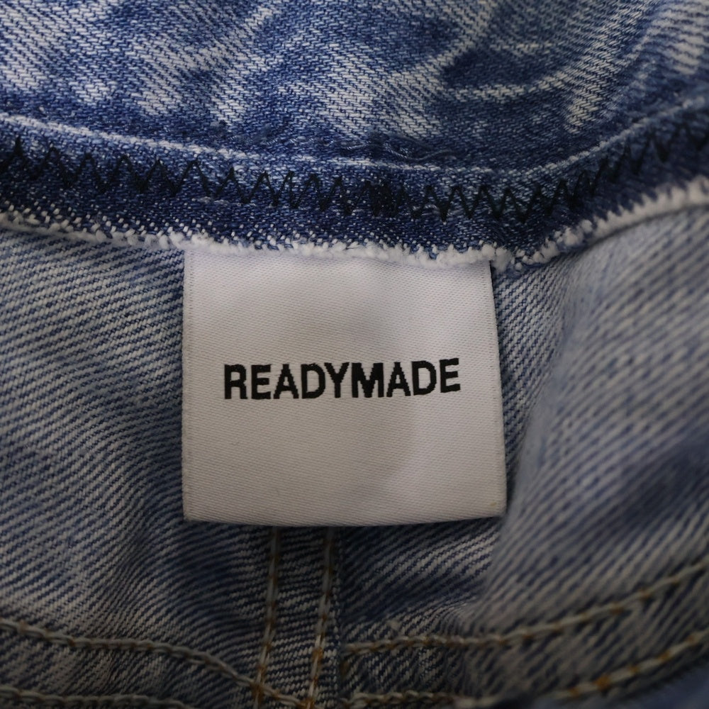 READY MADE(レディメイド) 24SS WIDE FLARE DENIM PANTS 再構築 ワイドフレア デニムパンツ インディゴ RE-CO-BL-00-00-251