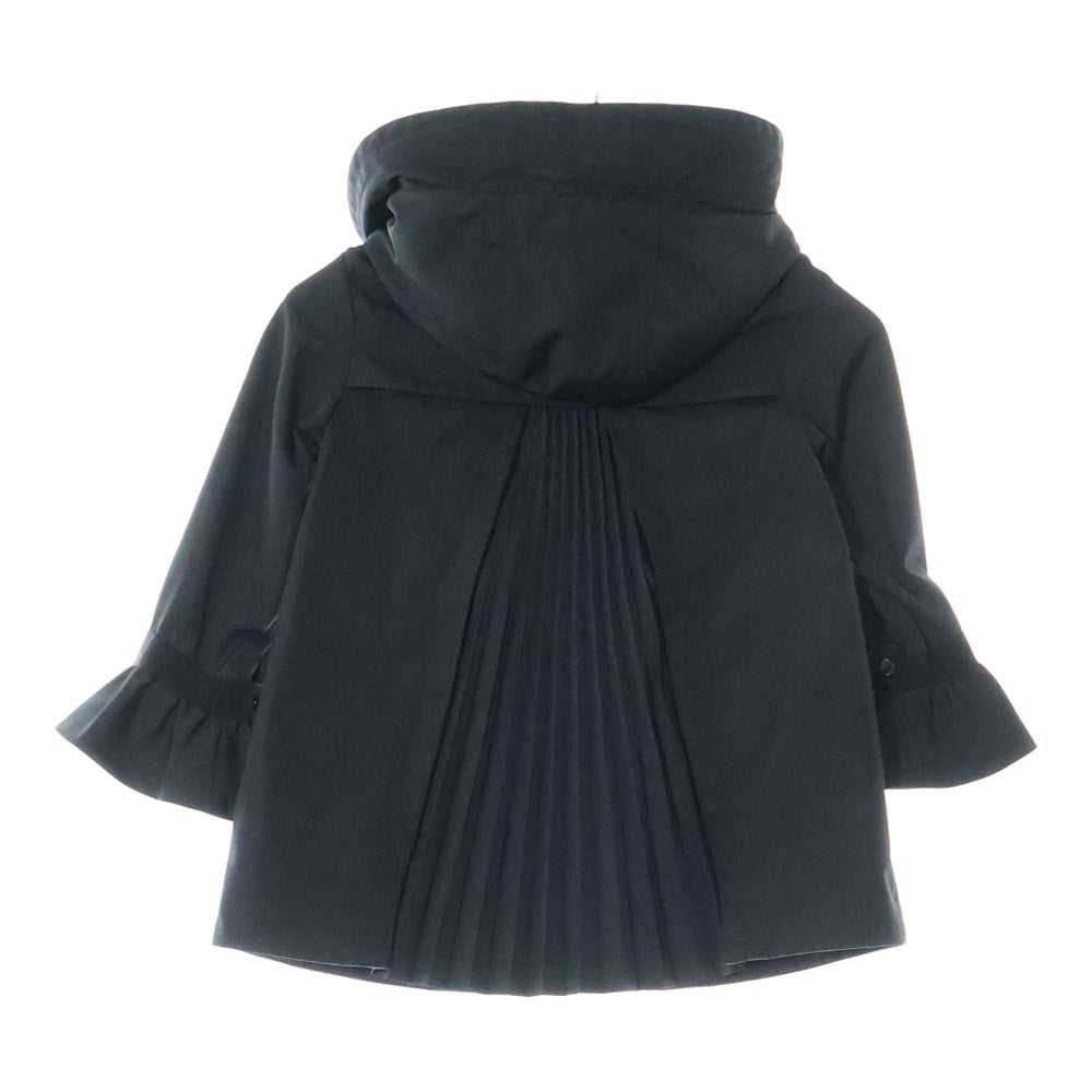 MONCLER(モンクレール) 21AW ATHELAS アセラス ポリエステル プリーツフーデッドコート ジャケット キッズ ブラック G19541C71110 54AUF