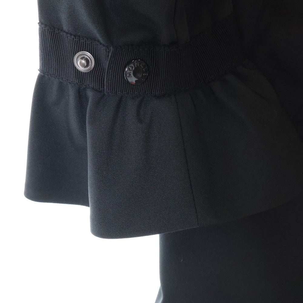 MONCLER(モンクレール) 21AW ATHELAS アセラス ポリエステル プリーツフーデッドコート ジャケット キッズ ブラック G19541C71110 54AUF
