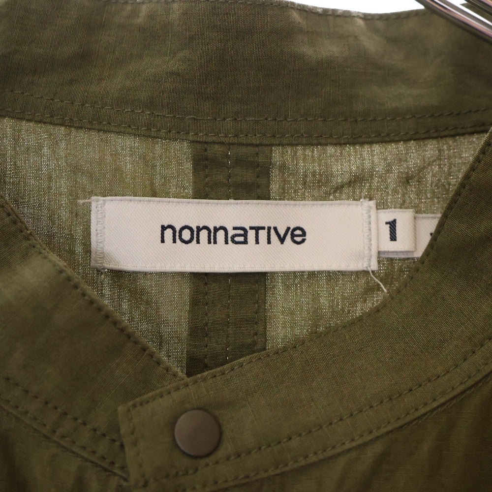 nonnative(ノンネイティブ) 16AW TOURIST LONG SHIRT ツアーリスト ロングスリーブシャツ 長袖シャツ カーキ NN-S3011
