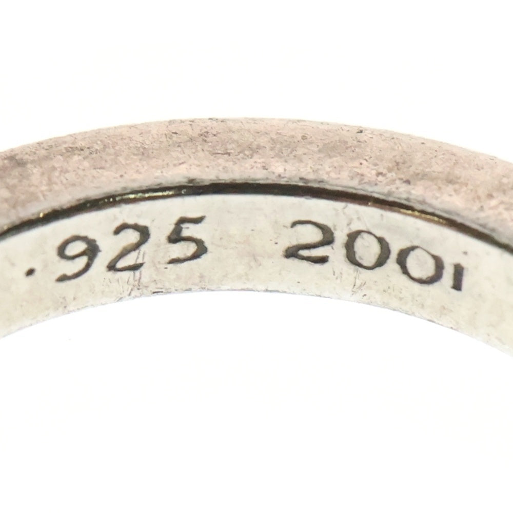 CHROME HEARTS(クロムハーツ) 3mm SPACER AFTER P SAP 3mmスペーサー アフター パヴェ ピンクサファイア リング シルバー