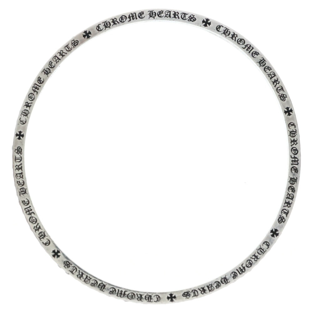 CHROME HEARTS(クロムハーツ) 3mm SPACER BANGLE AFTER P SAP 3mmスペーサー アフターPAVEピンクサファイア バングル ブレスレット シルバー