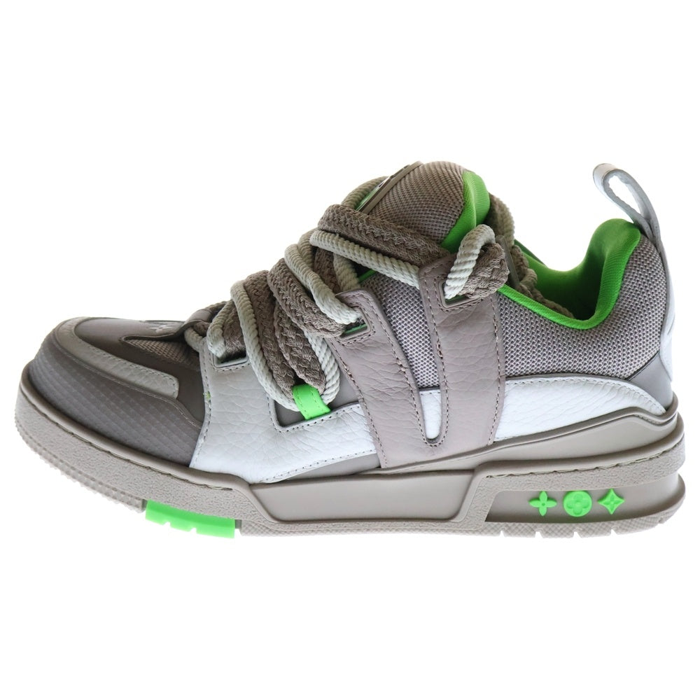 LOUIS VUITTON(ルイヴィトン) 23AW LVスケート ライン グリ ローカットスニーカー グレー/ライトグリーン 1ABZ4P VL0263 RFID