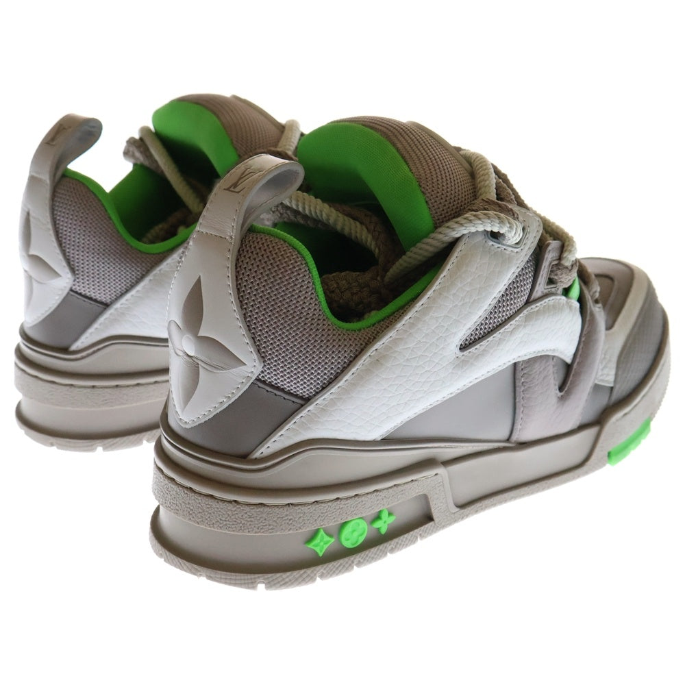 LOUIS VUITTON(ルイヴィトン) 23AW LVスケート ライン グリ ローカットスニーカー グレー/ライトグリーン 1ABZ4P VL0263 RFID