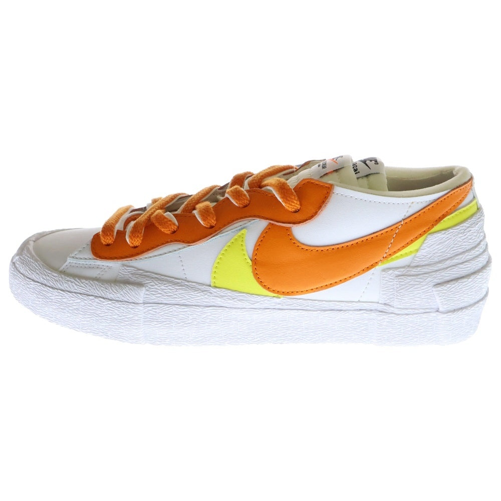 NIKE(ナイキ) ×sacai BLAZER LOW MAGMA ORANGE サカイ ブレザー マグマオレンジ ローカットスニーカー ホワイト/オレンジ US10/28cm DD1877-100