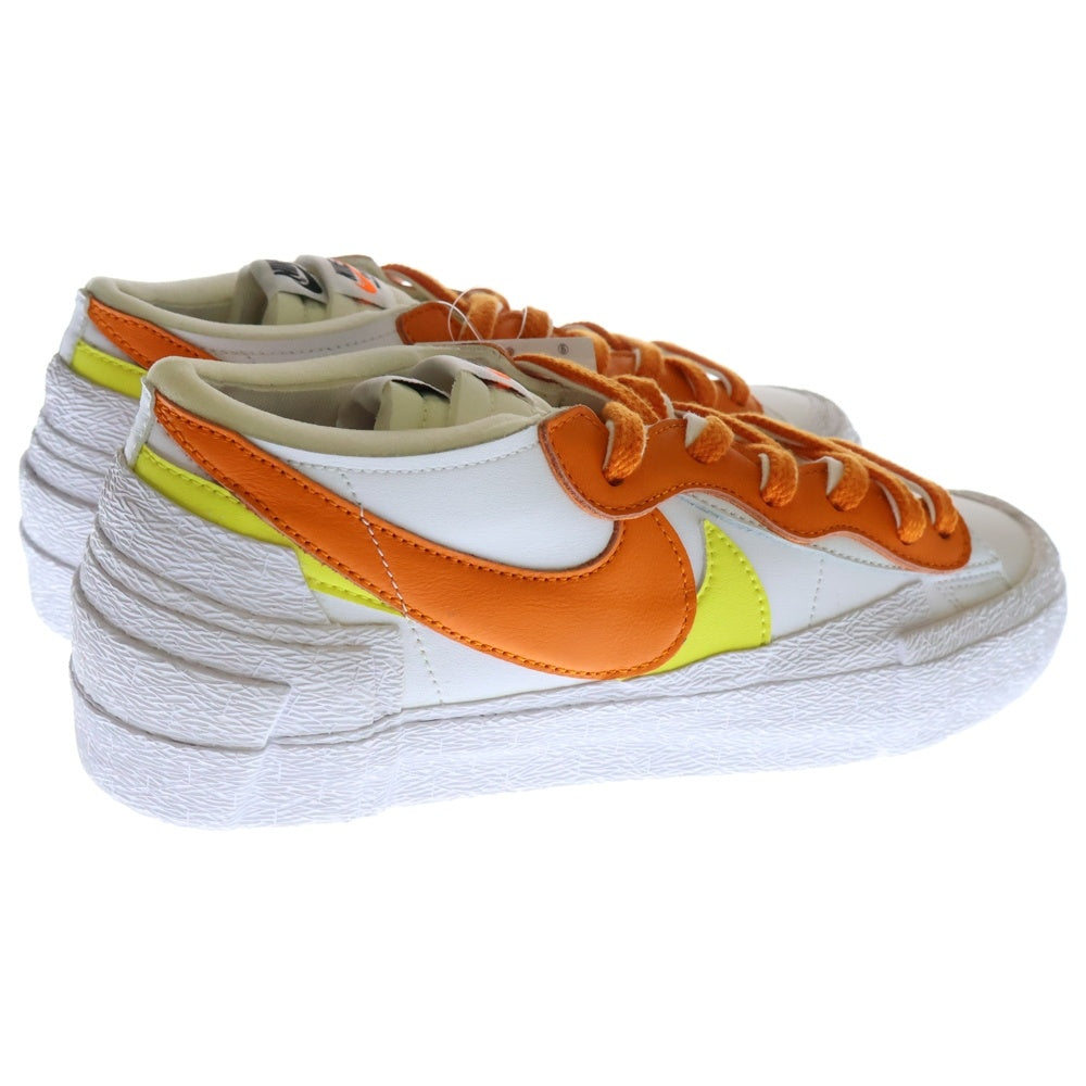 NIKE(ナイキ) ×sacai BLAZER LOW MAGMA ORANGE サカイ ブレザー マグマオレンジ ローカットスニーカー ホワイト/オレンジ US10/28cm DD1877-100