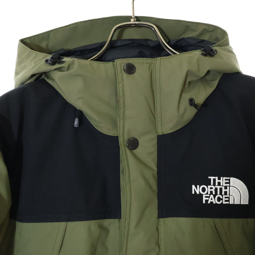 THE NORTH FACE(ザノースフェイス) MOUNTAIN DOWN PARKA GORE-TEX マウンテンダウン フーデッドダウンジャケット ゴアテックス カーキ/ブラック ND91700R