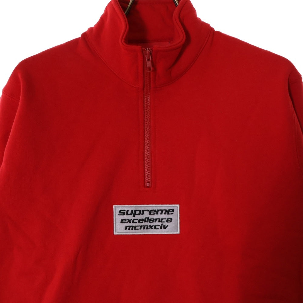 SUPREME(シュプリーム) 17SS Excellence MCMXCIV Half Zip Sweat エクセレンス ハーフジップ スウェット レッド