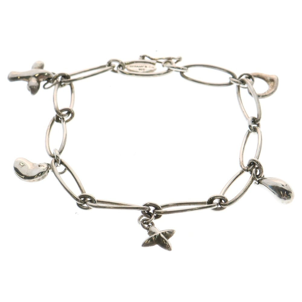 TIFFANY & Co.(ティファニー) 5モチーフチャーム オーバルリンク ブレスレット レディース シルバー