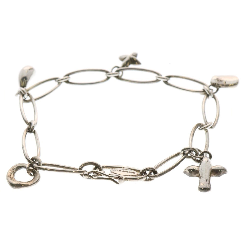 TIFFANY & Co.(ティファニー) 5モチーフチャーム オーバルリンク ブレスレット レディース シルバー
