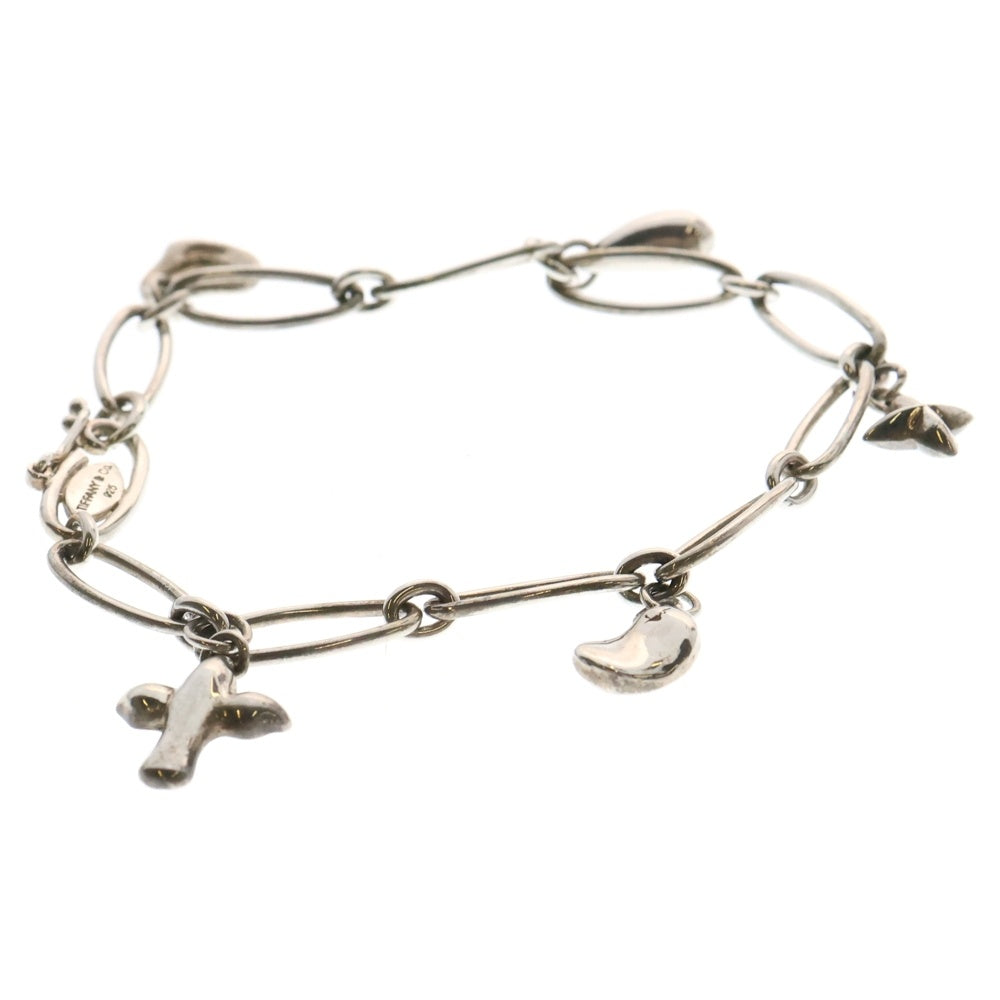TIFFANY & Co.(ティファニー) 5モチーフチャーム オーバルリンク ブレスレット レディース シルバー