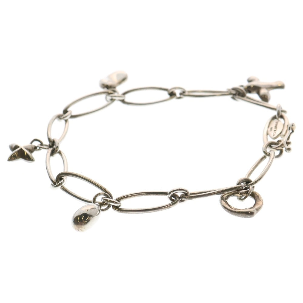 TIFFANY & Co.(ティファニー) 5モチーフチャーム オーバルリンク ブレスレット レディース シルバー
