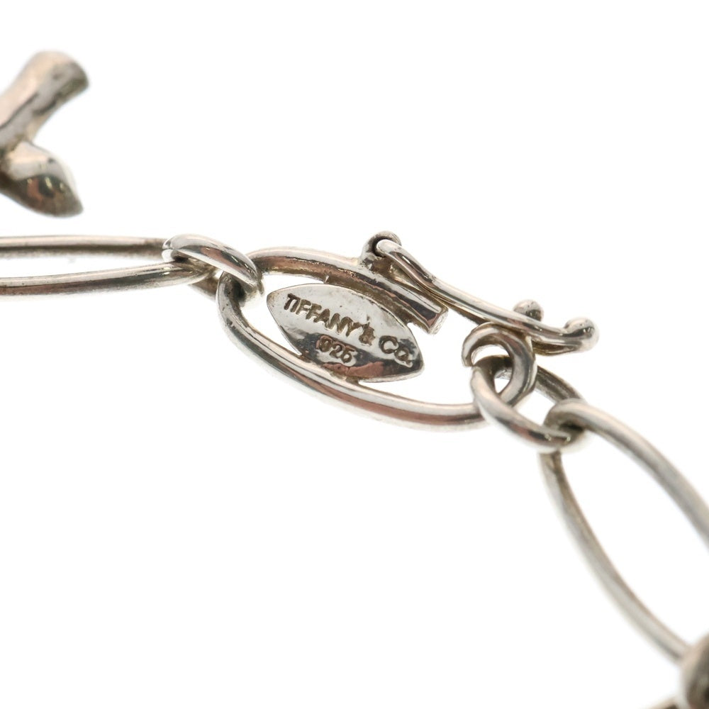 TIFFANY & Co.(ティファニー) 5モチーフチャーム オーバルリンク ブレスレット レディース シルバー