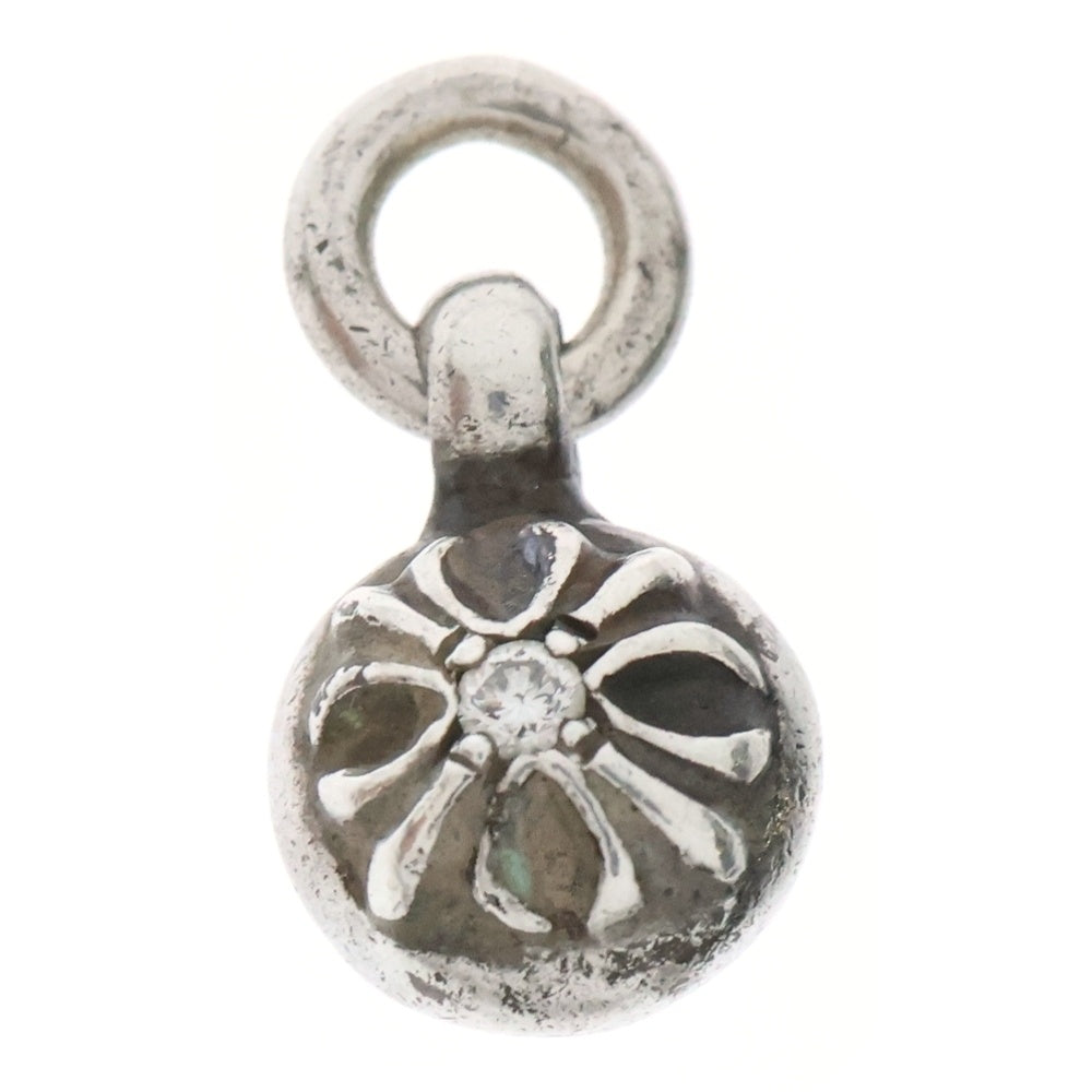 CHROME HEARTS(クロムハーツ) CROSS BAL クロスボール チャーム 1ダイヤ ペンダントトップ シルバー