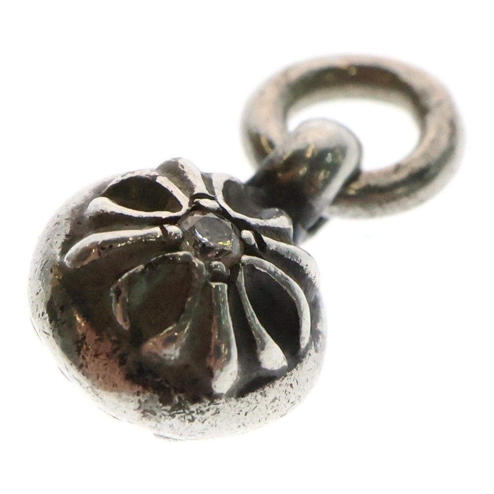 CHROME HEARTS(クロムハーツ) CROSS BAL クロスボール チャーム 1ダイヤ ペンダントトップ シルバー