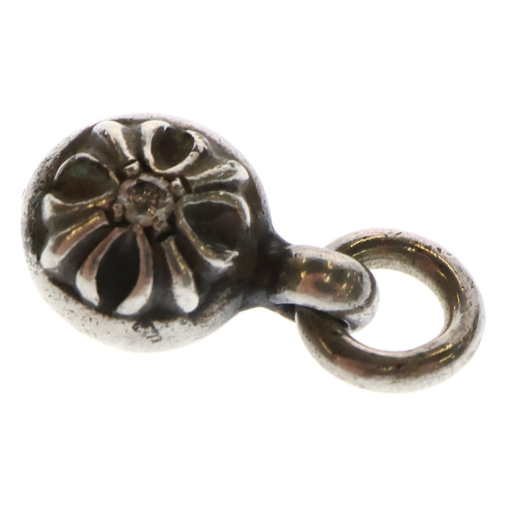 CHROME HEARTS(クロムハーツ) CROSS BAL クロスボール チャーム 1ダイヤ ペンダントトップ シルバー