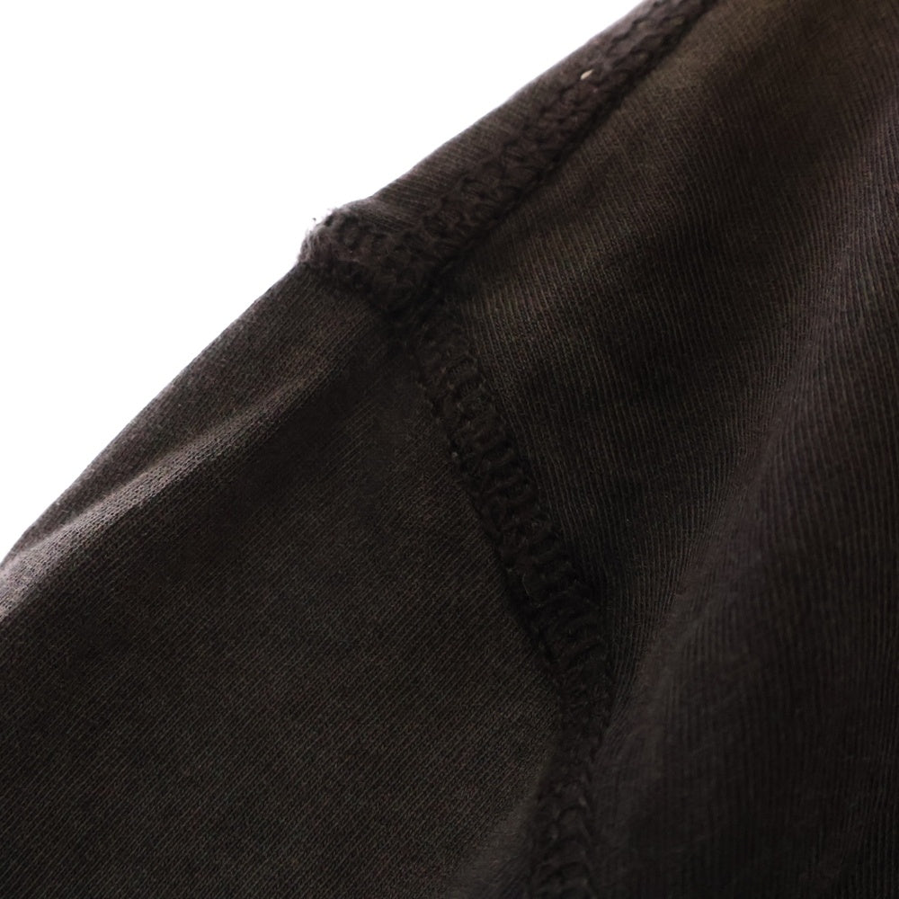 DIESEL(ディーゼル) ロゴプリント クルーネック長袖Tシャツ ロングスリーブカットソー ブラック A14021 0AJDD
