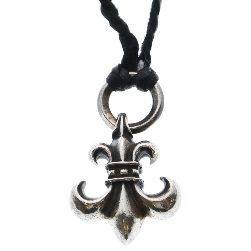 CHROME HEARTS(クロムハーツ) BS FLUER BSフレアペンダント シルバー ネックレストップ レザーブレイド シルバー