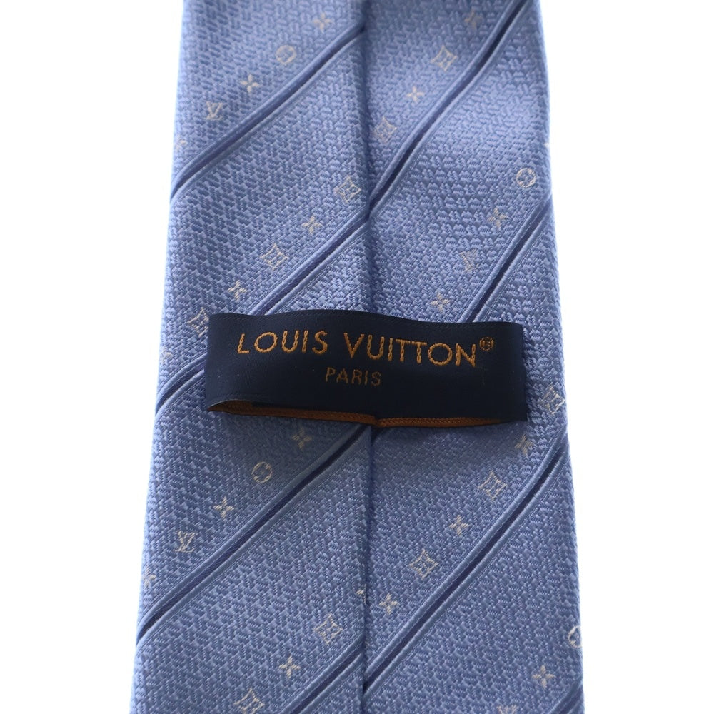 LOUIS VUITTON(ルイヴィトン) モノグラム ストライプス シルク ネクタイ ブルー M79441