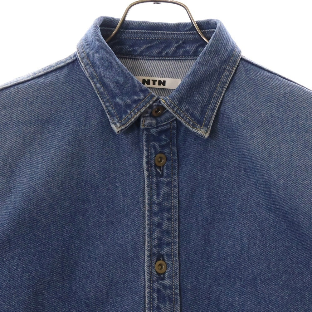 NTN(エヌティーエヌ) 24SS ASCENT DENIM SHIRT アセット デニム 長袖シャツ ロングスリーブ ブルー 24-NS009031B