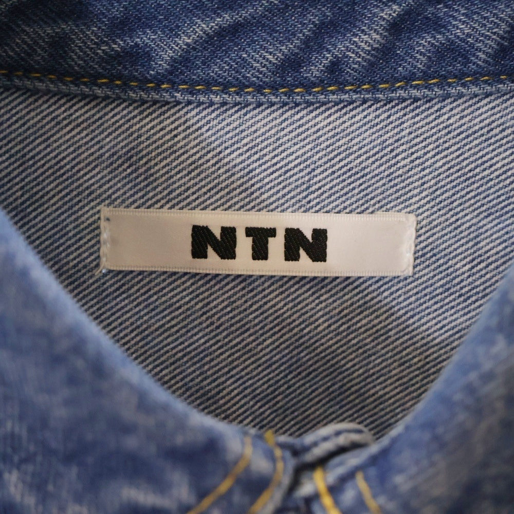 NTN(エヌティーエヌ) 24SS ASCENT DENIM SHIRT アセット デニム 長袖シャツ ロングスリーブ ブルー 24-NS009031B