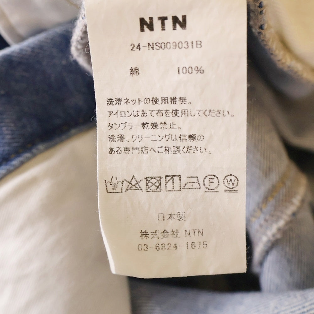 NTN(エヌティーエヌ) 24SS ASCENT DENIM SHIRT アセット デニム 長袖シャツ ロングスリーブ ブルー 24-NS009031B