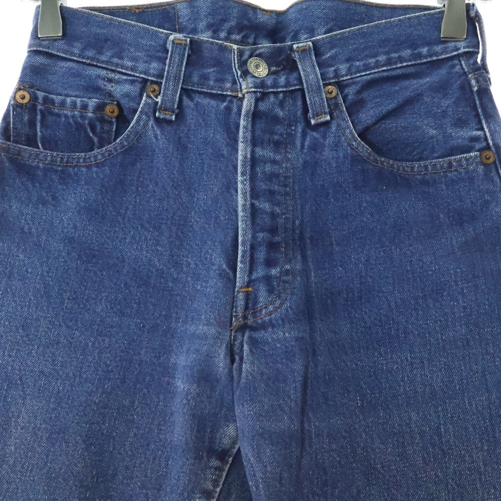 Levi's(リーバイス) 80S VINTAGE 501 スモールe ボタン裏刻印 524 ボタンフライ デニムパンツ インディゴ レディース
