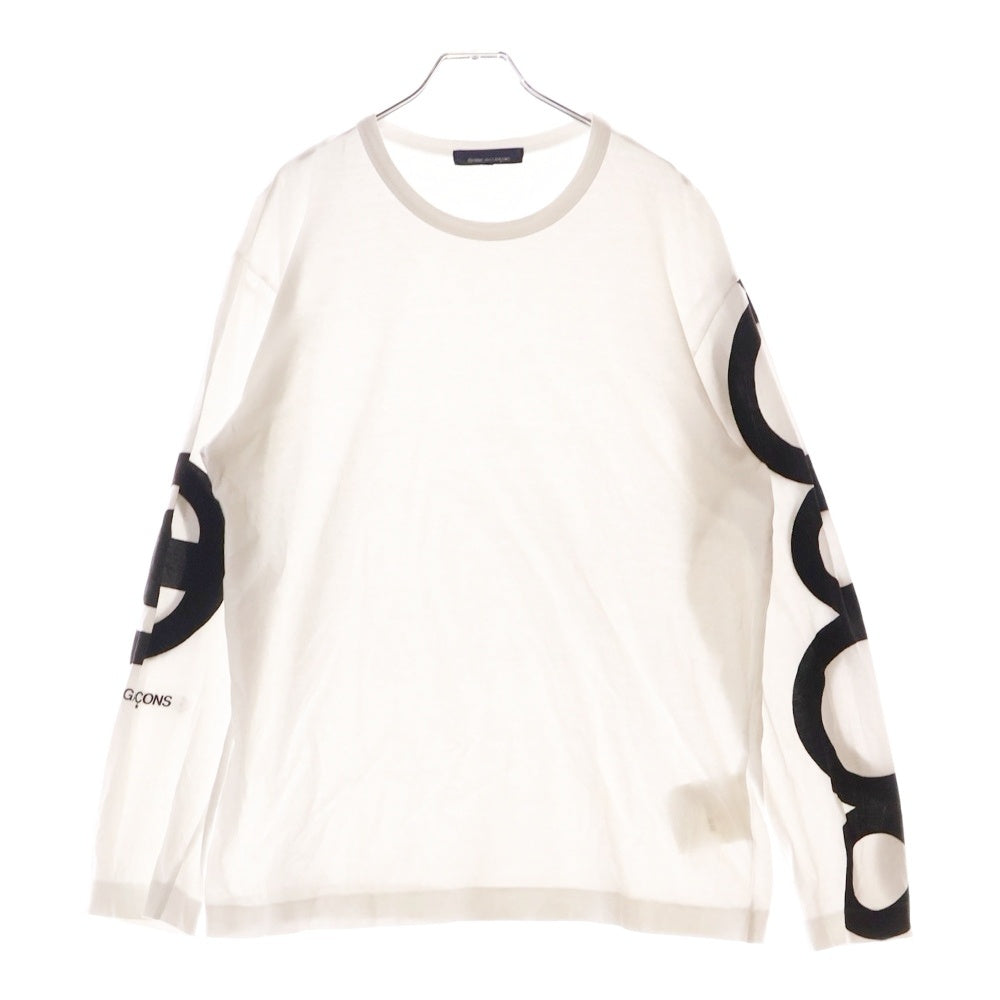 COMME des GARCONS(コムデギャルソン) 17AW アームプリント 長袖クルーネックカットソー ホワイト KT-T002