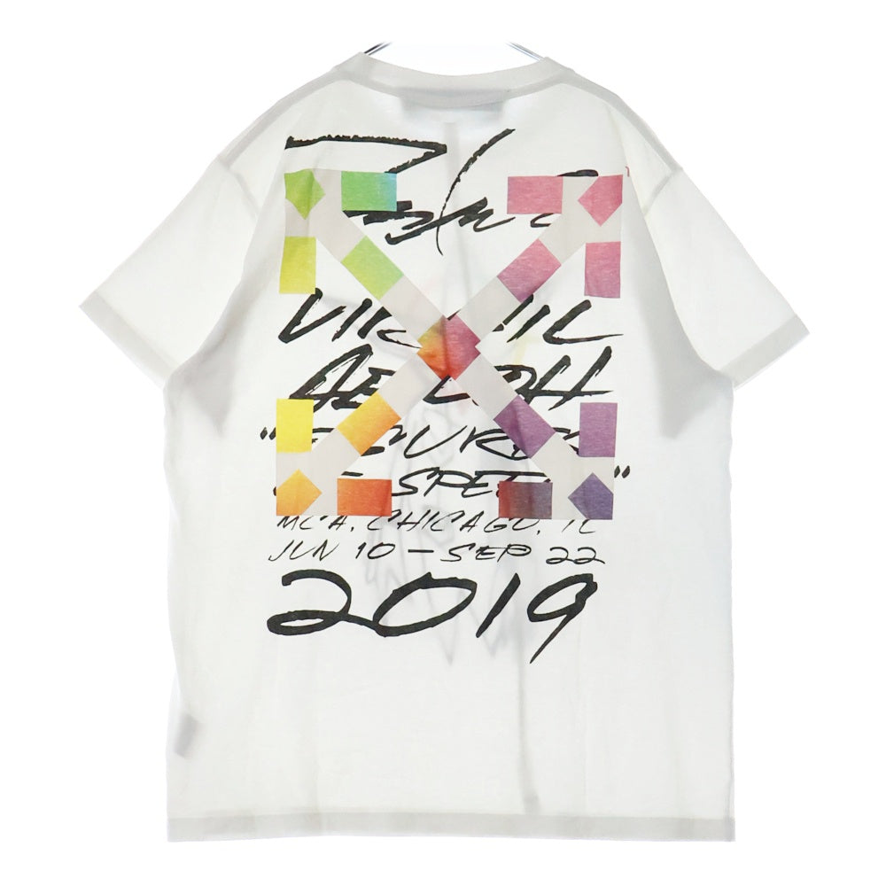 OFF-WHITE(オフホワイト) 20SS FUTURA ALIEN S/S OVER TEE フューチュラエイリアンプリントTシャツ 半袖クルーネックカットソー ホワイト OMAA038S20185050
