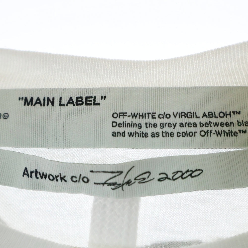 OFF-WHITE(オフホワイト) 20SS FUTURA ALIEN S/S OVER TEE フューチュラエイリアンプリントTシャツ 半袖クルーネックカットソー ホワイト OMAA038S20185050