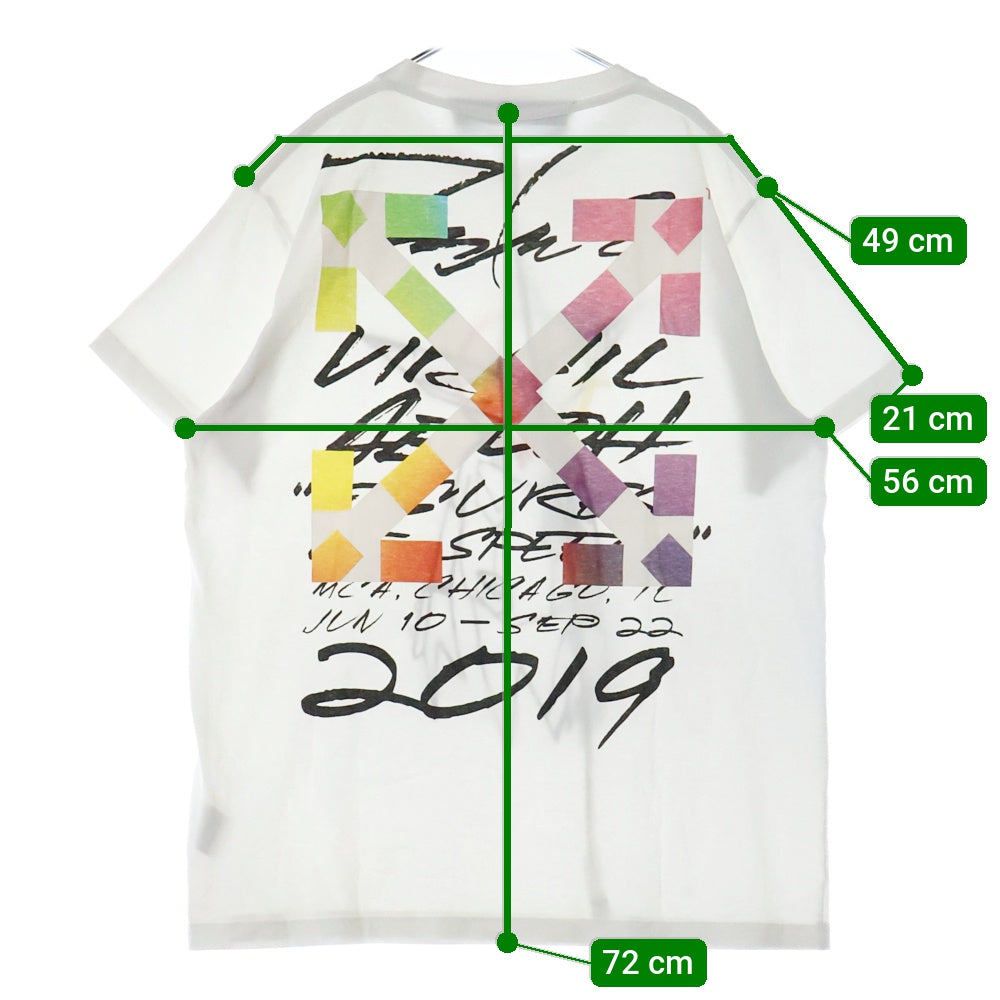 OFF-WHITE(オフホワイト) 20SS FUTURA ALIEN S/S OVER TEE フューチュラエイリアンプリントTシャツ 半袖クルーネックカットソー ホワイト OMAA038S20185050