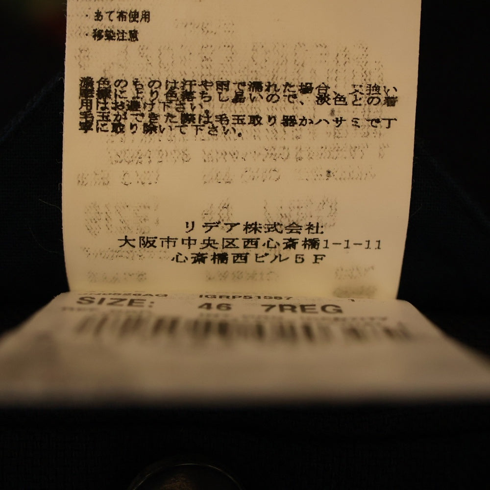 LARDINI(ラルディーニ) 段返り 3B ウール テーラード ジャケット ネイビー JN0526AQ