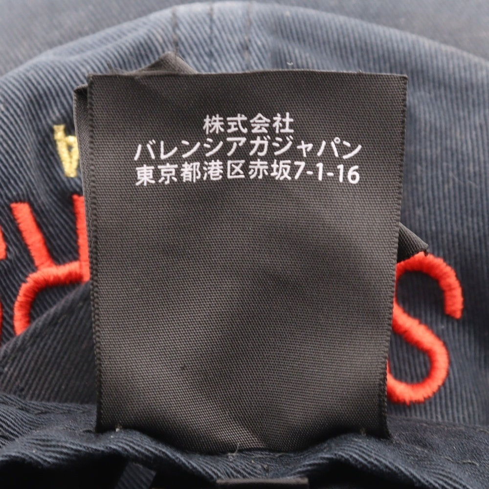 BALENCIAGA(バレンシアガ) 18SS SINNERS CAP ロゴ刺繍 ベースボールキャップ 帽子 ブラック 487067 410B7