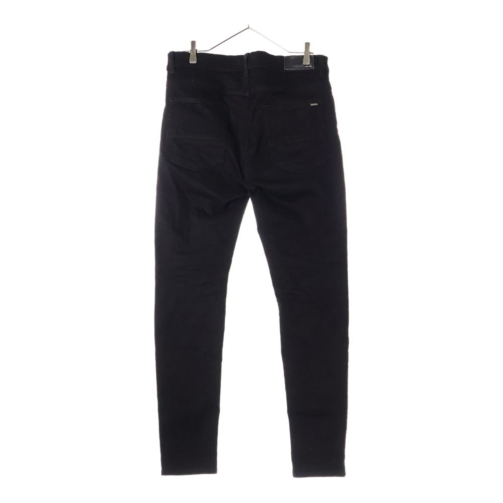 AMIRI(アミリ) ダメージ加工 ボタンフライ ストレッチ スリムスキニー デニムパンツ ジーンズ ブラック