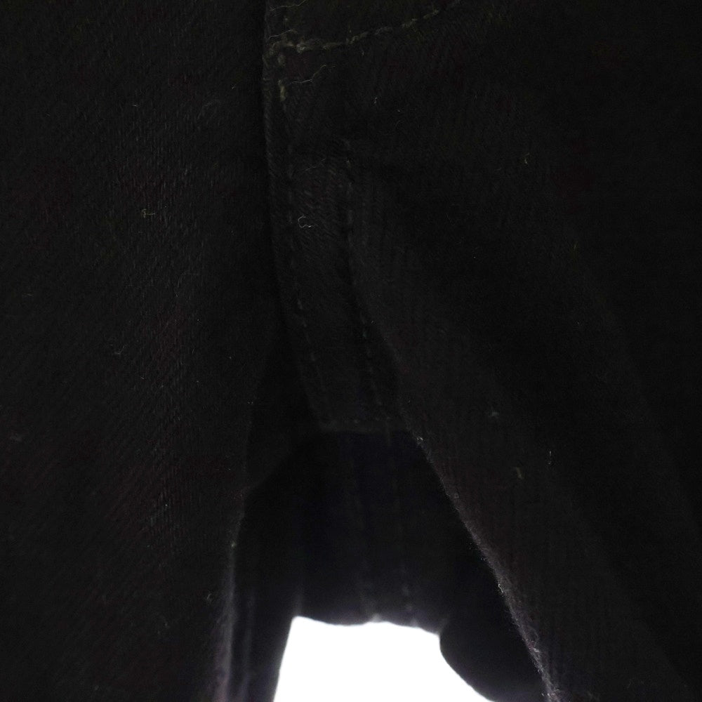 AMIRI(アミリ) ダメージ加工 ボタンフライ ストレッチ スリムスキニー デニムパンツ ジーンズ ブラック