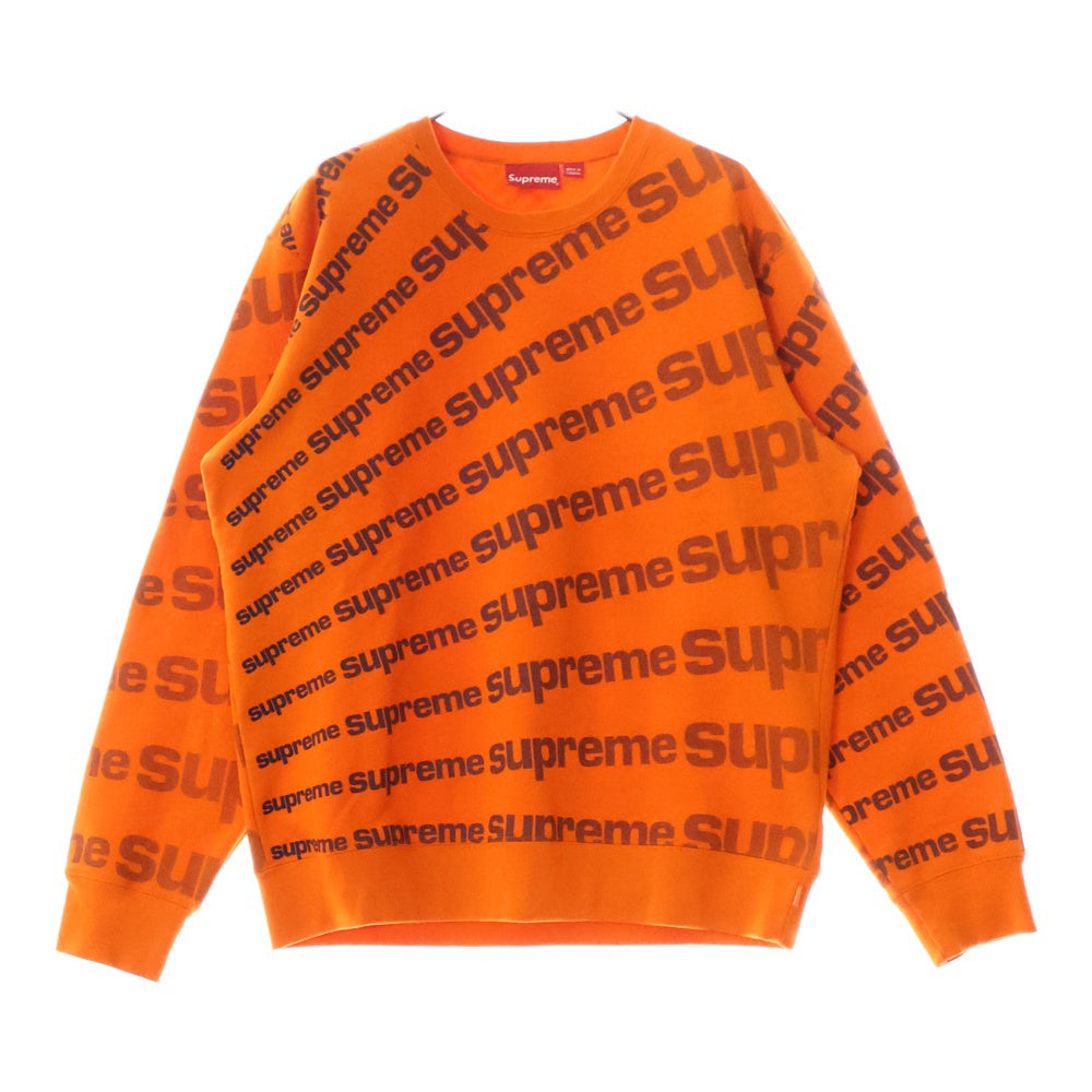 SUPREME(シュプリーム) 20SS Radial Crewneck ラディアル クルーネックスウェットトレーナー オレンジ