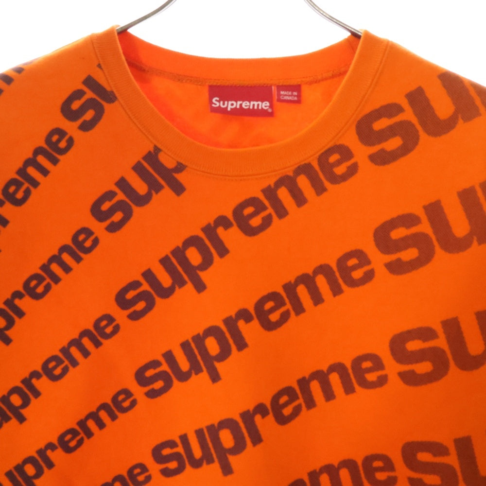 SUPREME(シュプリーム) 20SS Radial Crewneck ラディアル クルーネックスウェットトレーナー オレンジ