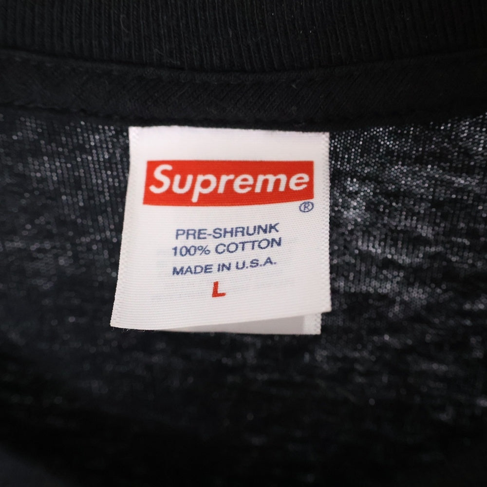 SUPREME(シュプリーム) 22AW Maude Tee モード プリント クルーネック半袖Tシャツ ショートスリーブ カットソー ブラック