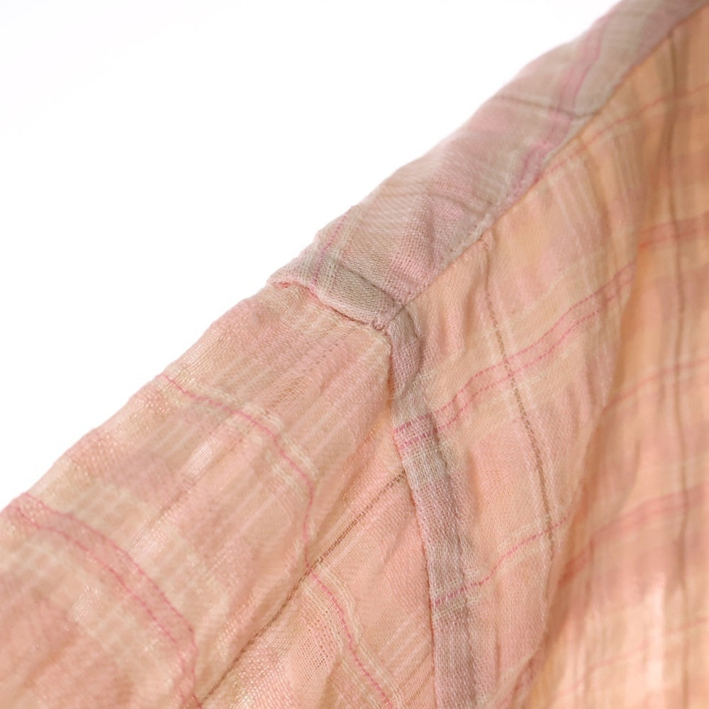 OUR LEGACY(アワーレガシー) 24SS BORROWED SHIRT ブロー 長袖チェックシャツ ピンク M2242BP