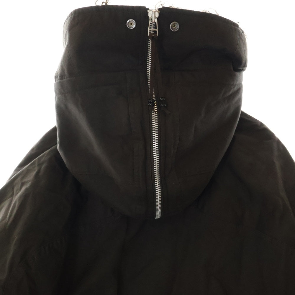 NVRFRGT(ネバーフォーゲット) 24AW PADDED HOODED BOMBER JACKET パット入り フーデット ボンバージャケット ブラウン NF242J04