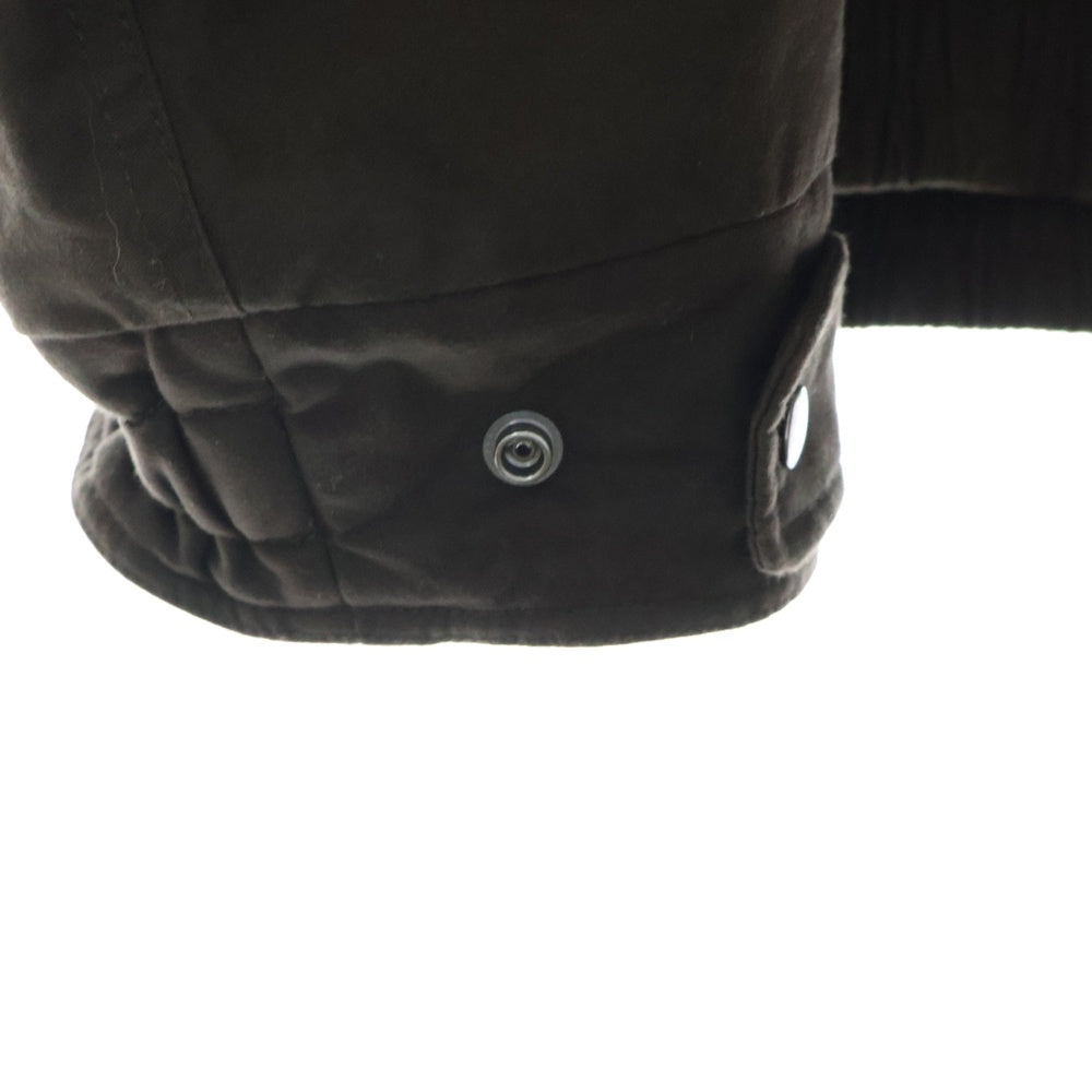 NVRFRGT(ネバーフォーゲット) 24AW PADDED HOODED BOMBER JACKET パット入り フーデット ボンバージャケット ブラウン NF242J04