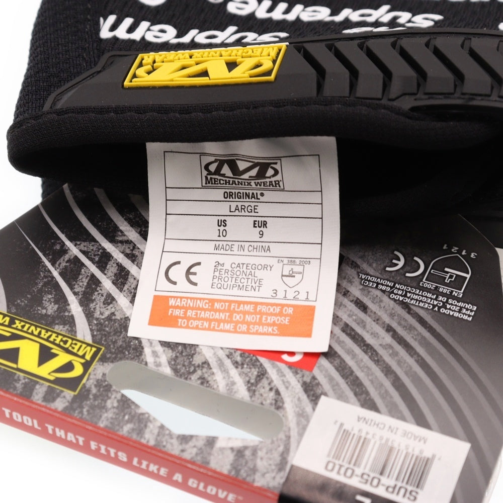 SUPREME(シュプリーム) 17SS ×Mechanix Wear Original Work Gloves Yellow メカニックスウェア オリジナル ワーク グローブ 手袋 ブラック