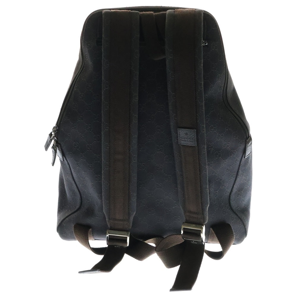GUCCI(グッチ) GG柄 デニムキャンバスデニムバックパック リュックサック ブラウン 354667