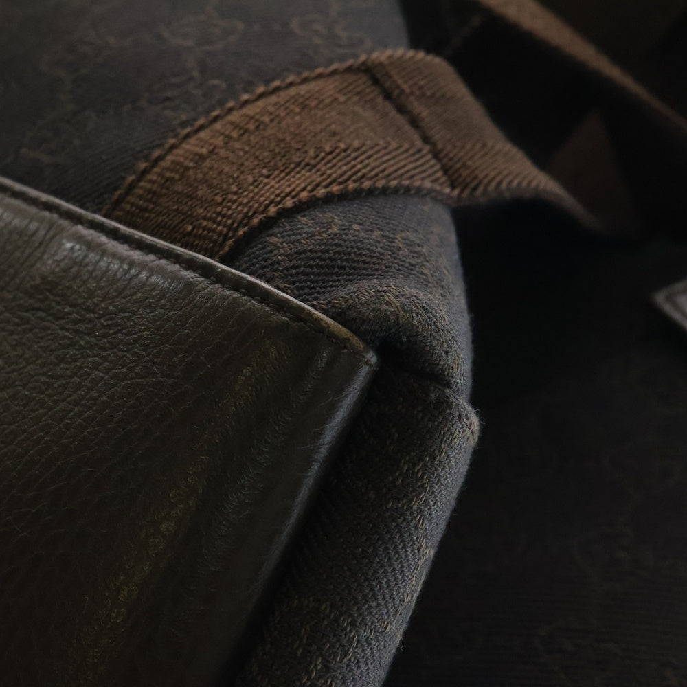 GUCCI(グッチ) GG柄 デニムキャンバスデニムバックパック リュックサック ブラウン 354667