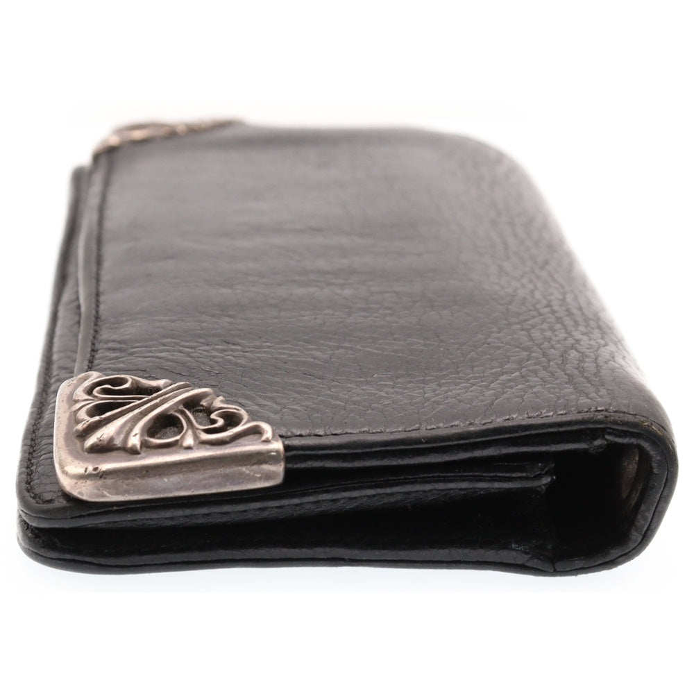 CHROME HEARTS(クロムハーツ) LNG SNGL FLD TIPS シングルフォールド レザーウォレット 財布 ブラック BCA380