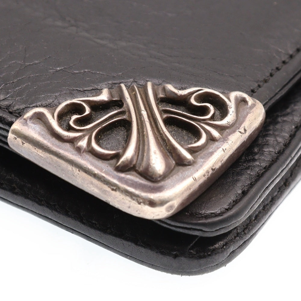 CHROME HEARTS(クロムハーツ) LNG SNGL FLD TIPS シングルフォールド レザーウォレット 財布 ブラック BCA380