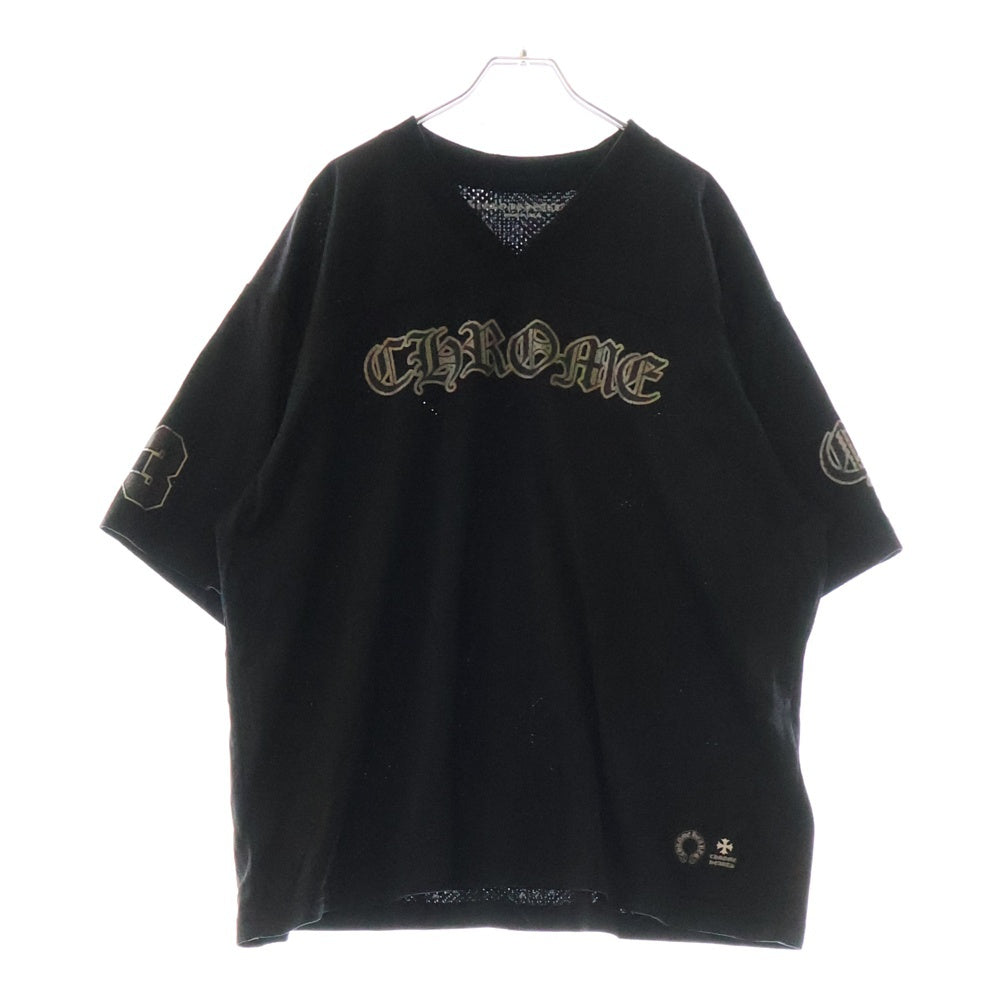 CHROME HEARTS(クロムハーツ) MESH WARM UP JERSEY TEE メッシュウォームアップ ジャージ 半袖Tシャツ カットソー ブラック